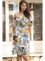 Kısa Kol Büstiyer Etek Takım Anıl 9658 Ekru farklı açı