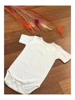 Kısa Kollu 3lü Bebek Beyaz Çıtçıtlı Zıbın Arma Yıldız 5560 - 3 ADET Beyaz detay görünüm