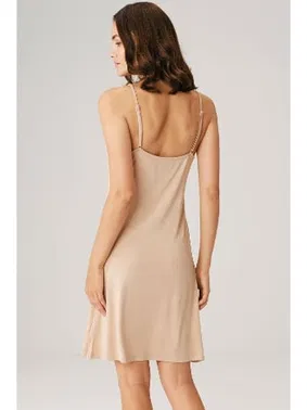 Anıl Viskon İnce İp Askılı Kısa Elbise Altı Kombinezon Anıl 0625 - Alternatif Görünüm