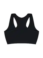 Kız Büstiyer Likralı %96 Pamuk ÖTS 6104 - 6 ADET Siyah görsel 4