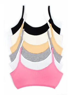 Öts İç Giyim Kız Büstiyer Renkli Likralı %96 Pamuk Renk Seçenekleri ÖTS 6100 - 6 ADET