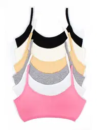 Öts İç Giyim Kız Büstiyer Renkli Likralı %96 Pamuk Renk Seçenekleri ÖTS 6100 - 6 ADET