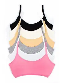 Öts İç Giyim Kız Büstiyer Renkli Likralı %96 Pamuk Renk Seçenekleri ÖTS 6100 - 6 ADET