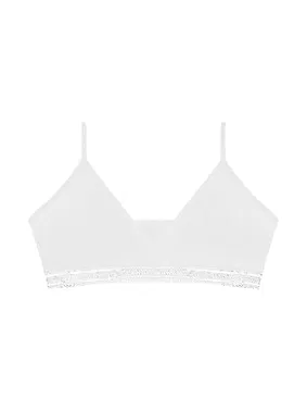 Öts İç Giyim Kız Büstiyer V Yaka Likralı Siyah Şeritli ÖTS 6108 - 6 ADET