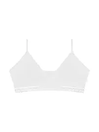 Öts İç Giyim Kız Büstiyer V Yaka Likralı Siyah Şeritli ÖTS 6108 - 6 ADET