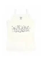 Kız Çocuk Atlet Likralı Ekru Somon Kedi Serili ÖTS 8152 - 6 ADET Ekru farklı açı