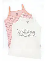 Kız Çocuk Atlet Likralı Ekru Somon Kedi Serili ÖTS 8152 - 6 ADET Ekru görsel 4