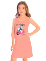 Kiz Çocuk Atlet Likralı Kalin Askili Holiday Seri ÖTS 8013 - 6 ADET