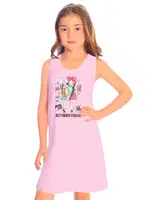 Kiz Çocuk Atlet Likralı Kalin Askili Holiday Seri ÖTS 8013 - 6 ADET detay görünüm