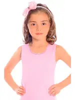 Kız Çocuk Atlet Ribana Kalin Askili Dantelli Renkli ÖTS 8018 - 6 ADET Pembe detay görünüm