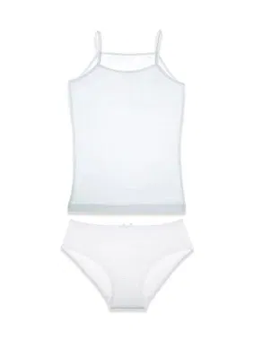 Arma Yıldız Kız Çocuk Beyaz Atlet Külot Takım %100 Pamuk Arma Yıldız 7510 - Alternatif Görünüm