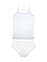 Kız Çocuk Beyaz Atlet Külot Takım %100 Pamuk Arma Yıldız 7510 Beyaz detay görünüm