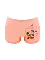 Kız Çocuk Boxer Likralı Baykuş Serisi Renkli ÖTS 8245 - 6 ADET Somon detay görünüm