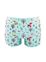 Kız Çocuk Boxer Likralı Karışıkk Desenli Renkli ÖTS 8236 - 6 ADET Yeşil farklı açı