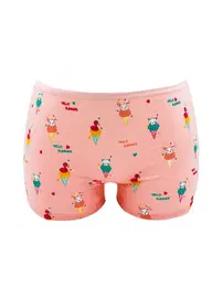Öts İç Giyim Kız Çocuk Boxer Likralı Sevimli Hayvan Baskılı ÖTS 8239 - 6 ADET