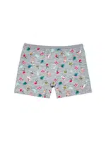 Kız Çocuk Boxer Likralı Summer Serisi Flamingo Baskılı ÖTS 8392 - 6 ADET Gri farklı açı