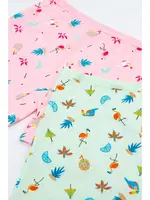 Kız Çocuk Boxer Likralı Summer Serisi Flamingo Baskılı ÖTS 8392 - 6 ADET Yeşil görsel 4