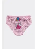 Kız Çocuk Külot Likralı Arkası Baskılı Renkli ÖTS 8207 - 6 ADET görsel 4