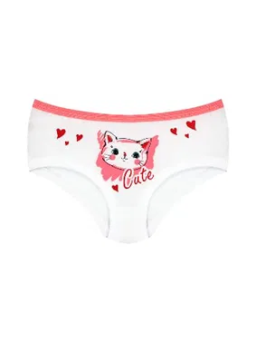 Öts İç Giyim Kız Çocuk Külot Likralı Bel Lastik Detaylı Renklı ÖTS 8216 - 6 ADET