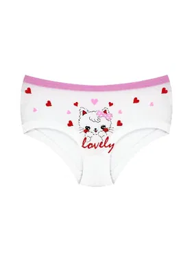 Öts İç Giyim Kız Çocuk Külot Likralı Bel Lastik Detaylı Renklı ÖTS 8216 - 6 ADET - Alternatif Görünüm