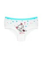 Kız Çocuk Külot Likralı Bel Lastik Detaylı Renklı ÖTS 8216 - 6 ADET farklı açı