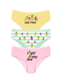 Öts İç Giyim Kız Çocuk Külot Likralı Fruit Serisi Uygun Fiyat ÖTS 8814 - 6 ADET