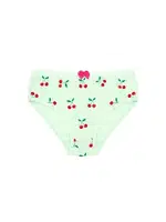 Kız Çocuk Külot Likralı Kiraz Baskılı ÖTS 8818 - 6 ADET Yeşil detay görünüm