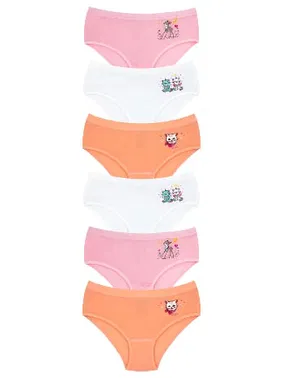 Öts İç Giyim Kiz Çocuk Külot Likralı Renk Seçenekleri ÖTS 8348 - 6 ADET