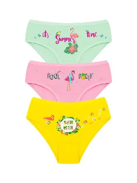 Öts İç Giyim Kız Çocuk Külot Likralı Summer ÖTS 8206 - 6 ADET