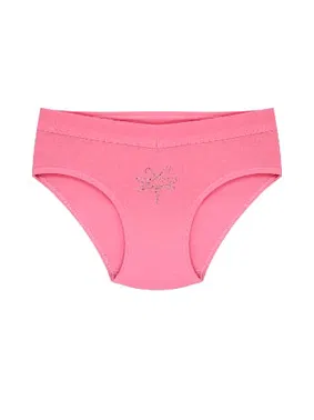 Öts İç Giyim Kız Çocuk Külot Likralı Taş Baskılı Renkli ÖTS 8226 - 6 ADET