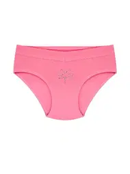 Öts İç Giyim Kız Çocuk Külot Likralı Taş Baskılı Renkli ÖTS 8226 - 6 ADET