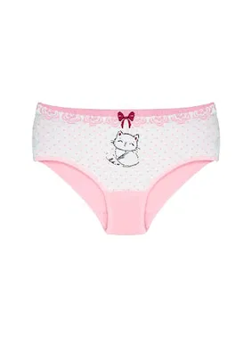 Öts İç Giyim Kız Çocuk Külot Likralı Yüksek Bel Puantiyeli ÖTS 8344 - 6 ADET - Alternatif Görünüm