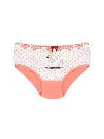 Kız Çocuk Külot Likralı Yüksek Bel Puantiyeli ÖTS 8344 - 6 ADET Somon görsel 4