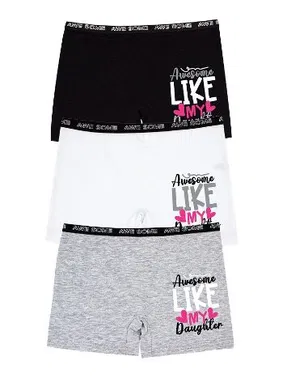 Öts İç Giyim Kız Çocuk Likralı Boxer ÖTS 8700 - 6 ADET