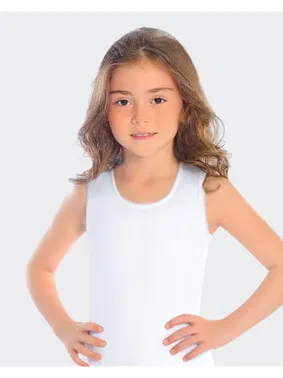 Öts İç Giyim Kız Çocuk Ribana 6lı Atlet %100 Pamuk ÖTS 8036 - 6 ADET - Alternatif Görünüm