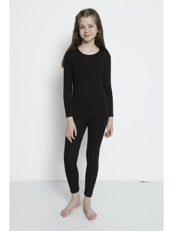Kız Çocuk Siyah Alt üst Termal Takım İçlik Arma Yıldız 5557