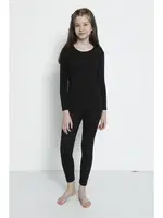 Kız Çocuk Siyah Alt üst Termal Takım İçlik Arma Yıldız 5557 Siyah