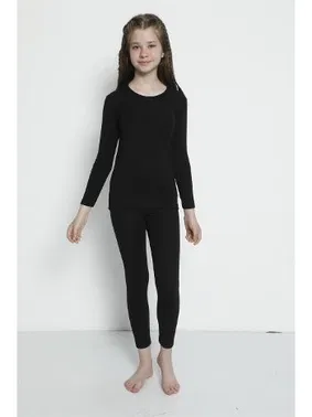Arma Yıldız Kız Çocuk Siyah Alt üst Termal Takım İçlik Arma Yıldız 5557 - Alternatif Görünüm