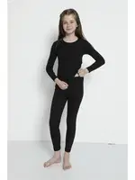 Kız Çocuk Siyah Alt üst Termal Takım İçlik Arma Yıldız 5557 Siyah farklı açı
