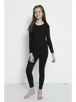 Kız Çocuk Siyah Alt üst Termal Takım İçlik Arma Yıldız 5557 Siyah görsel 4