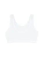 Kız Çocuk Sütyen Kalın Askılı Pedsiz Esnek Rahat Kumaş ÖTS 6200 - 6 ADET Beyaz detay görünüm