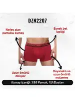 Klasik Bordo Erkek Boxer Darkzone DZN2207 görsel 4