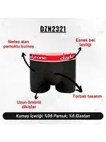 Klasik Önü Torbalı Siyah Erkek Boxer Darkzone DZN2321 farklı açı