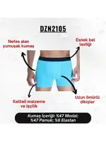 Klasik Turkuaz Erkek Boxer Darkzone DZN2105 farklı açı