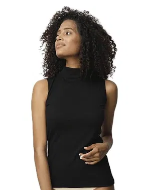 Donex Kolsuz Siyah Kadın Boğazlı Body Donex 3325 - Alternatif Görünüm