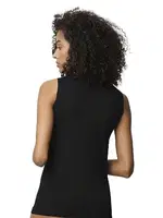 Kolsuz Siyah Kadın Boğazlı Body Donex 3325 Siyah farklı açı