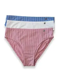 Kom Kom Stripe 3lü Kadın Külot
