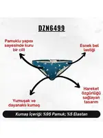 Köpek Balığı Desenli Yeşil Erkek Slip  Darkzone DZN6499 farklı açı