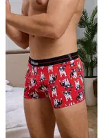 Köpek Desenli Kırmızı Boxer (Dijital Baskılı) Darkzone DZN2072 görsel 5