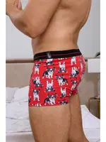 Köpek Desenli Kırmızı Boxer (Dijital Baskılı) Darkzone DZN2072 görsel 8